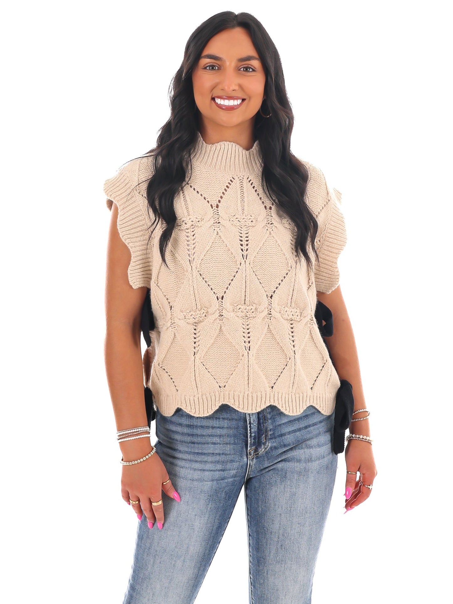 Wonderful Soul Scalloped Sweater Vest