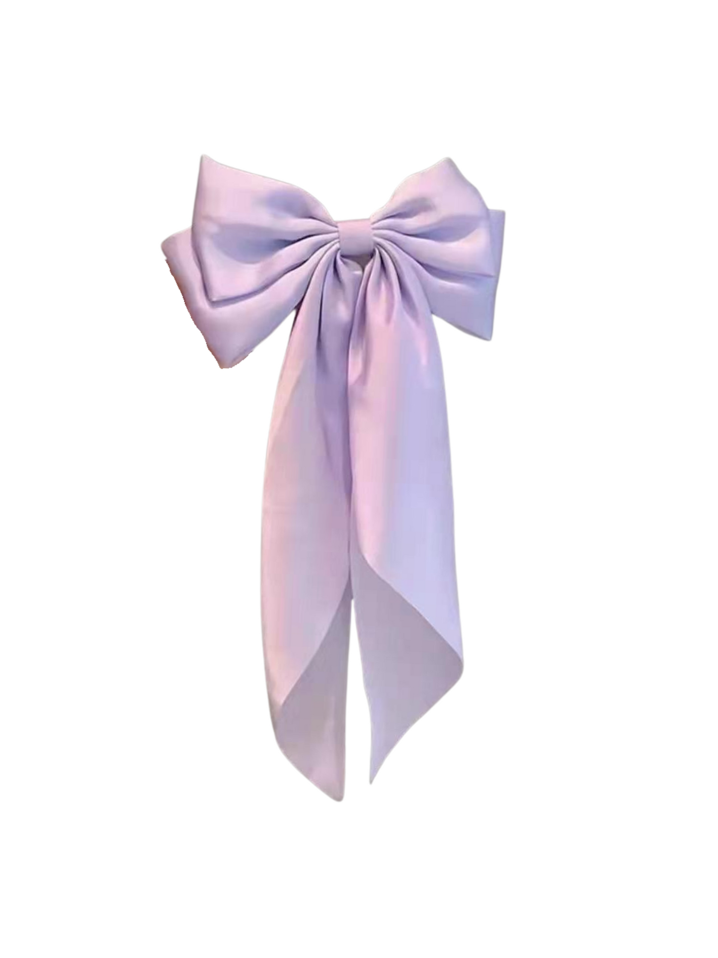 Large Satin Bow Hair Clip