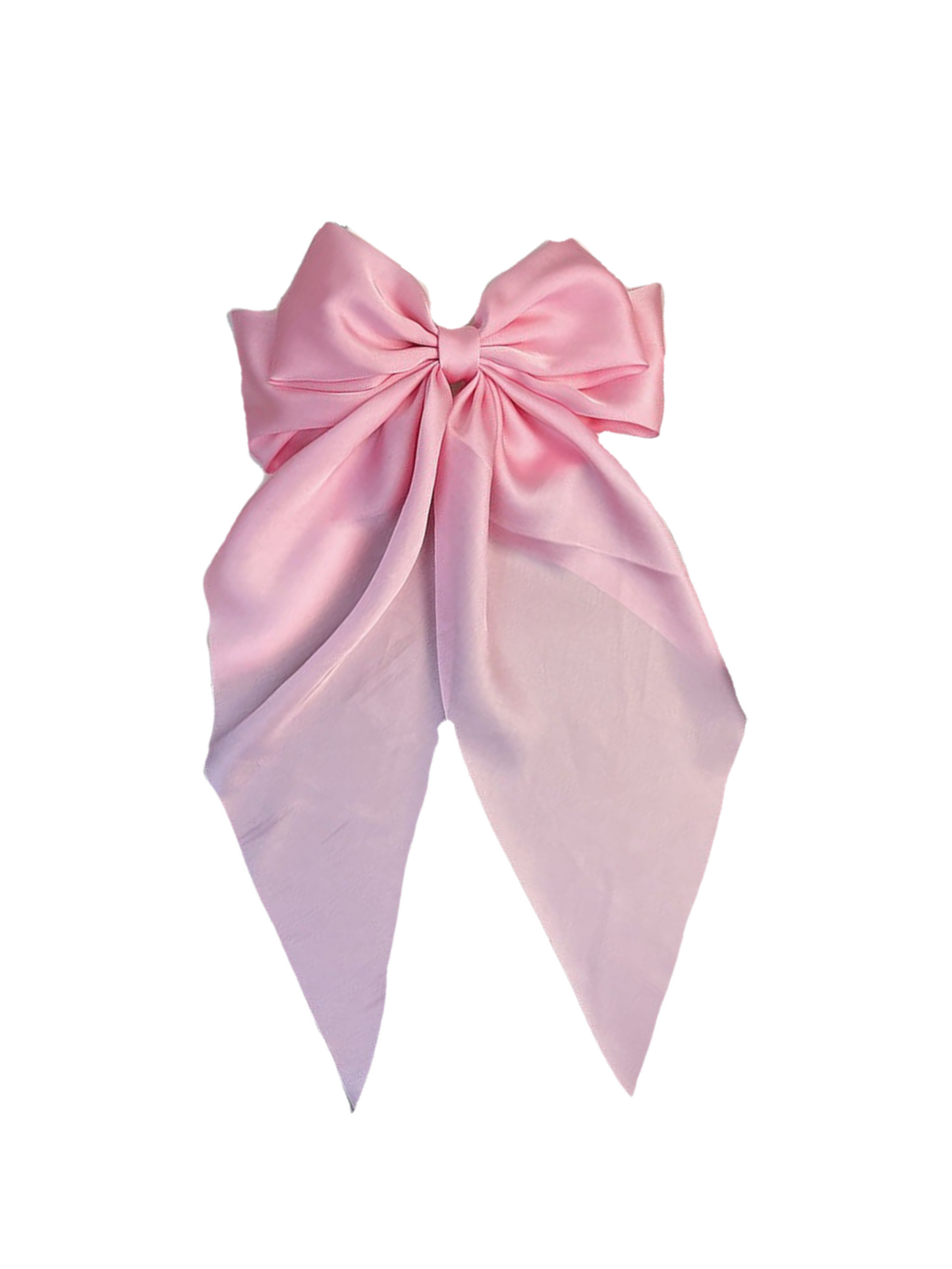 Large Satin Bow Hair Clip