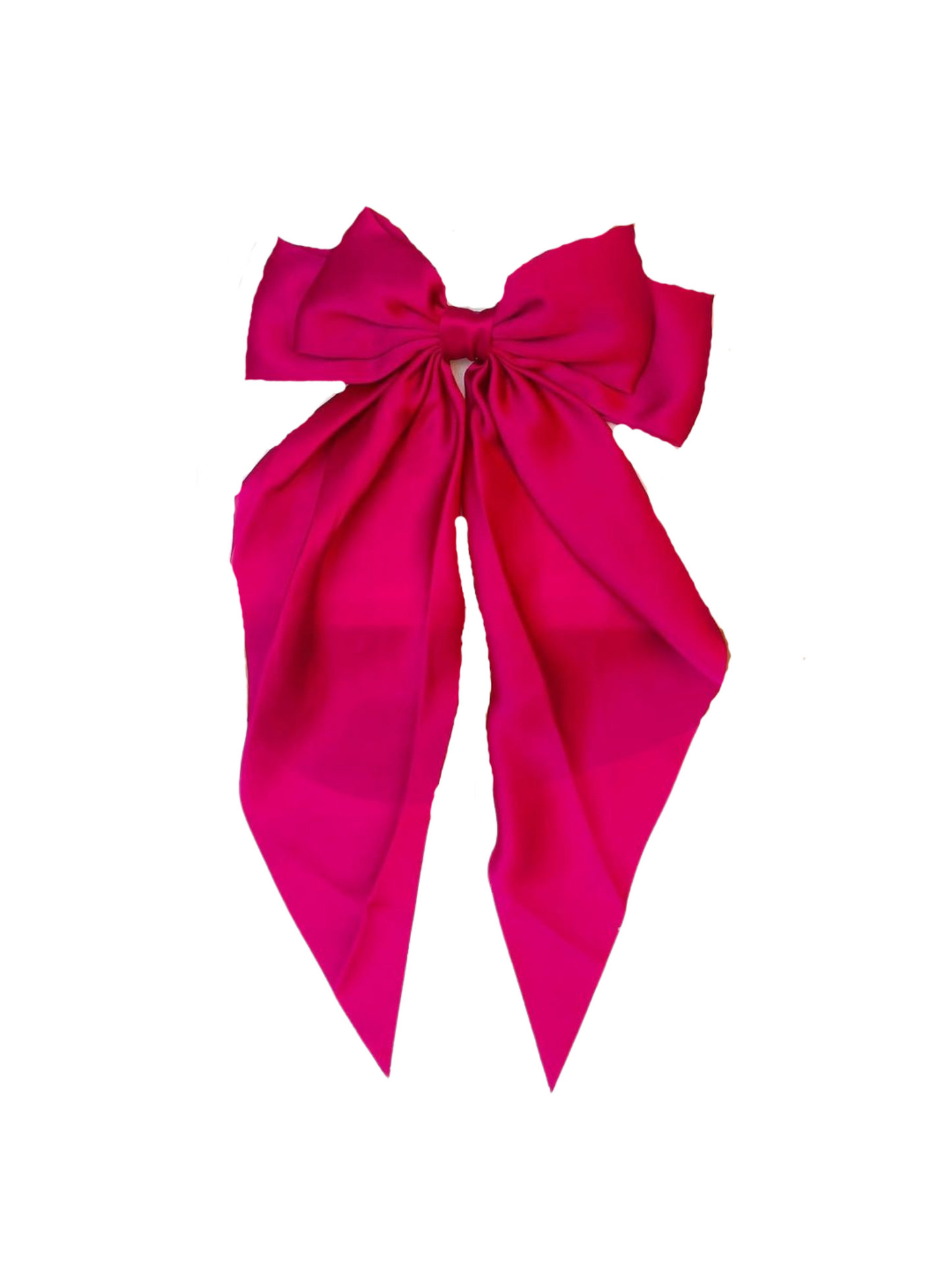 Large Satin Bow Hair Clip