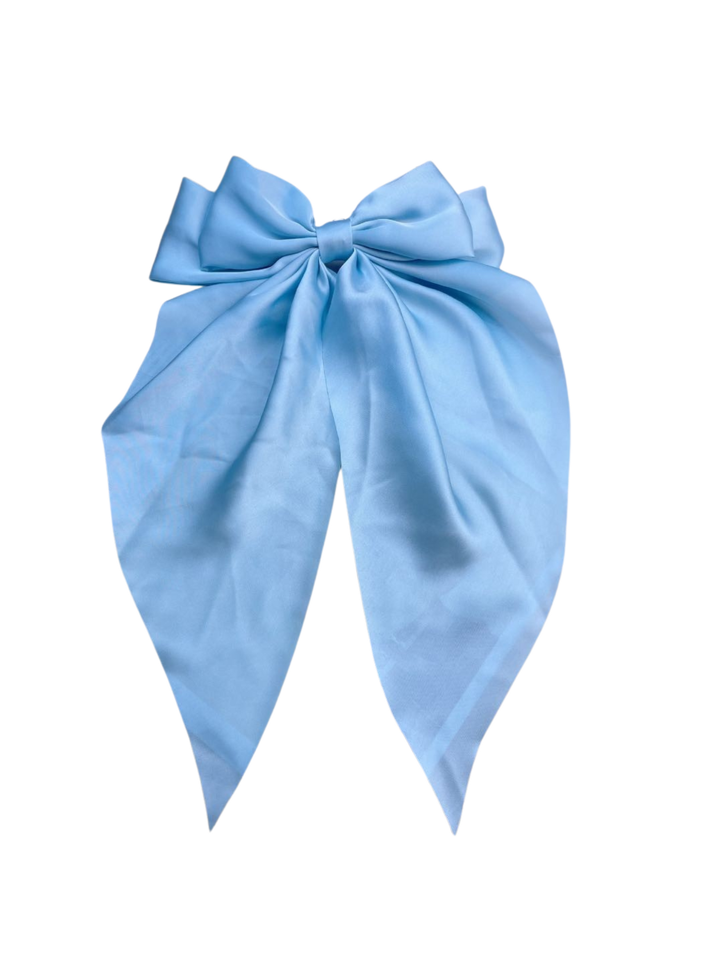 Large Satin Bow Hair Clip