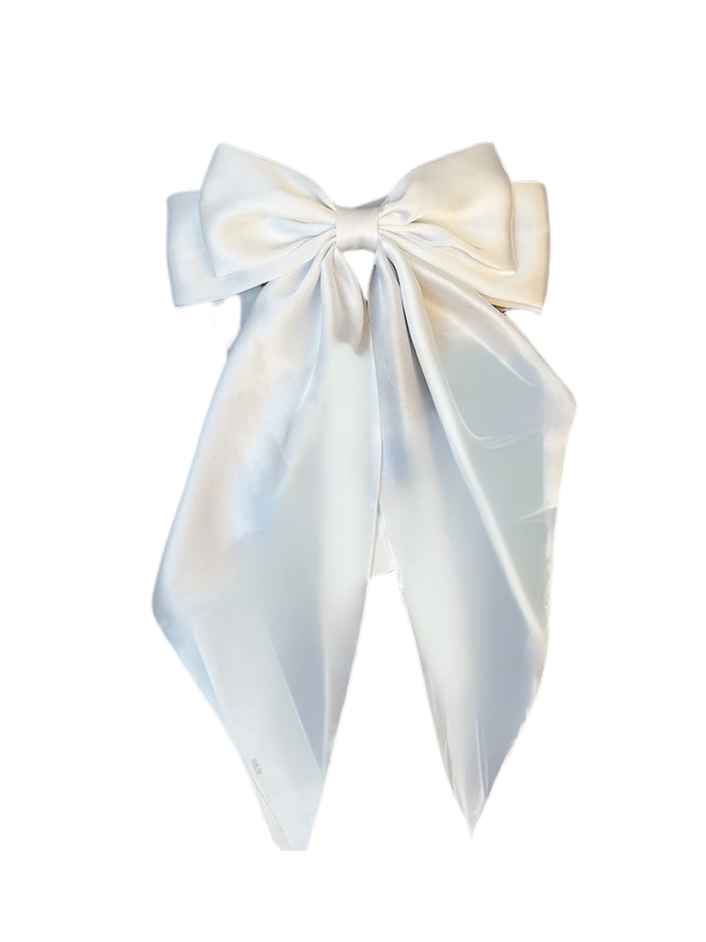 Large Satin Bow Hair Clip