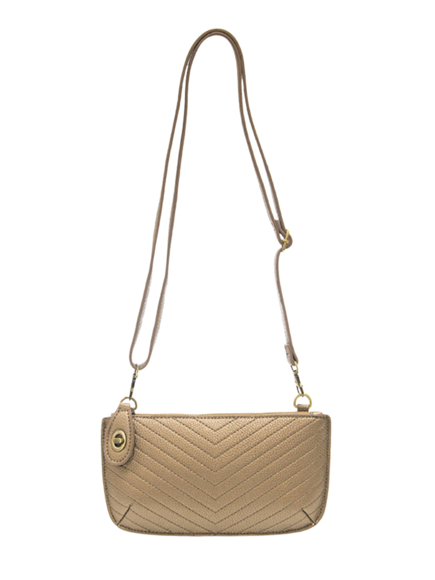 Quilted Mini Crossbody Wristlet Clutch