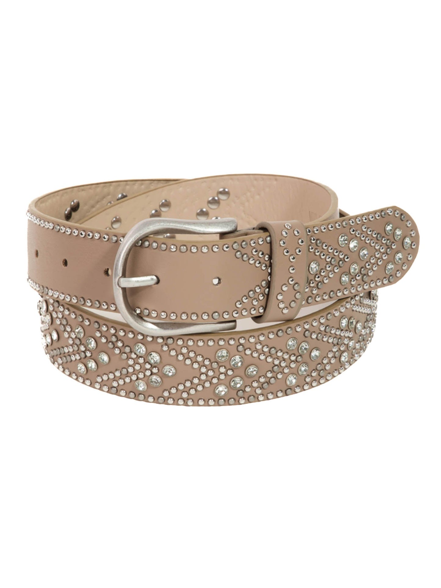 Rhinestone Metallic Studded Belt