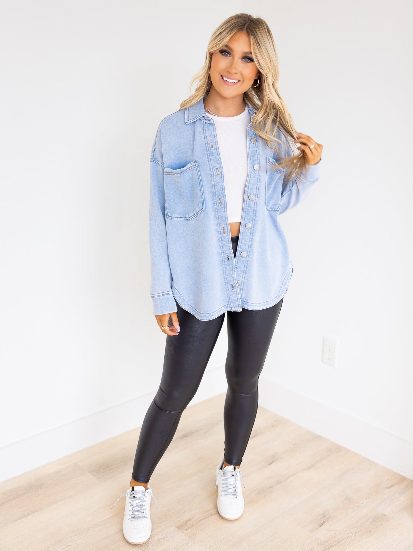 Z Supply All Day Knit Denim Jacket