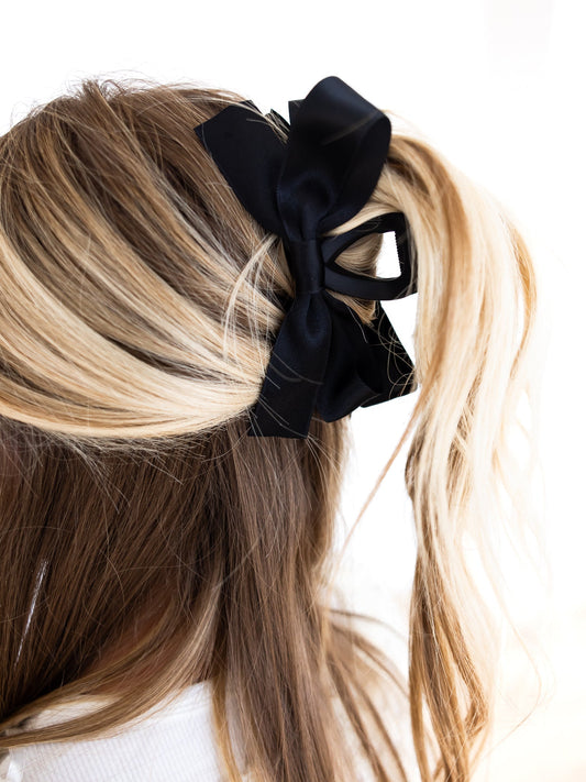 Ribbon Bow Claw Clip